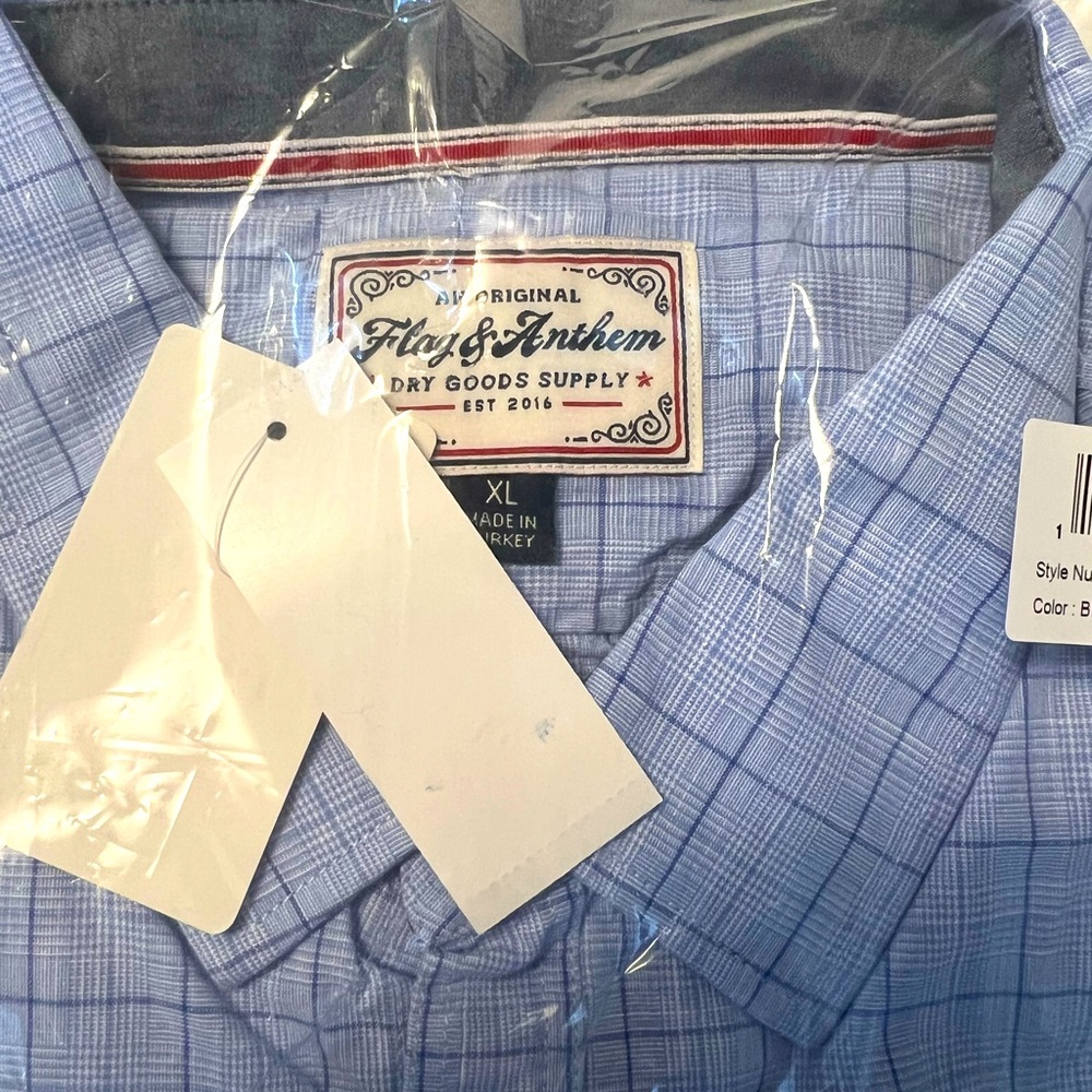 Brand New Blue Men’s Dress Shirt